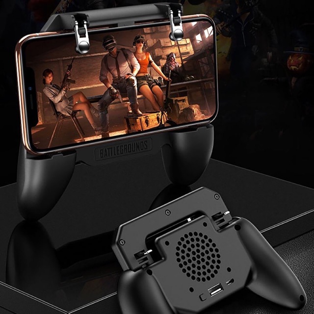 Tay cầm chơi game cao cấp - tay cầm chơi game tản nhiệt kèm sạc dự phòng - tay cầm chơi pubg