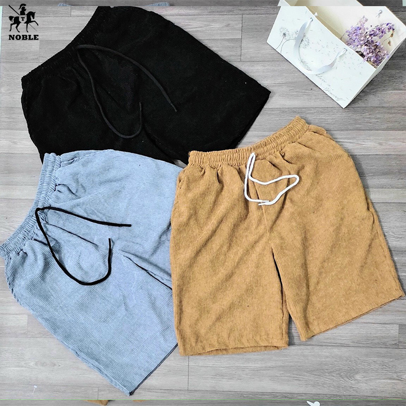 [Freeship] Quần short nam nhung nỉ chỉ tăm nhiều mẫu giá rẻ thời trang Miamo TP027