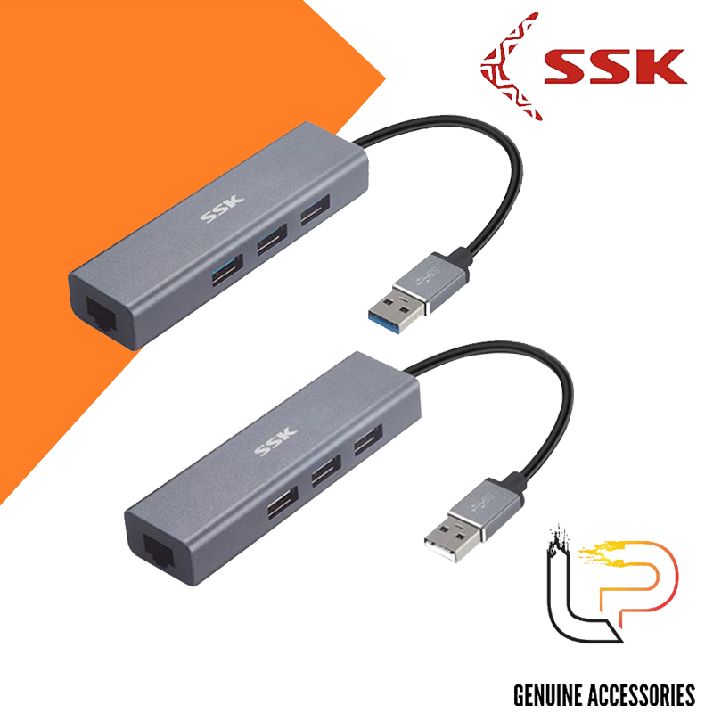 Cáp chuyển USB to Lan + 3 cổng USB SSK