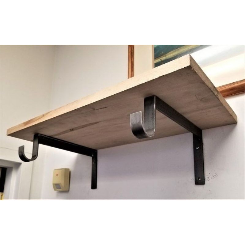 Pát đỡ kệ gỗ có móc gác cây treo ra