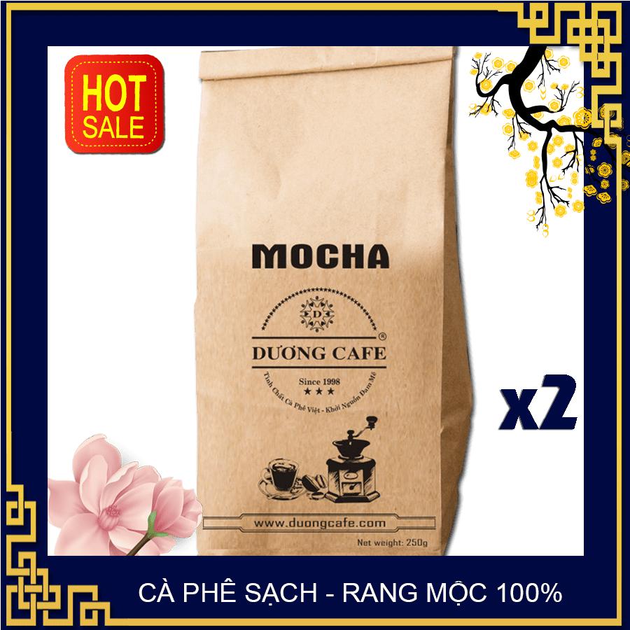 Cà phê moka cầu đất, cafe rang xay nguyên chất, mộc 100% thơm lâu, đậm vị, hậu ngọt, hương trái cây đặc biệt gói 250g, dương cafe