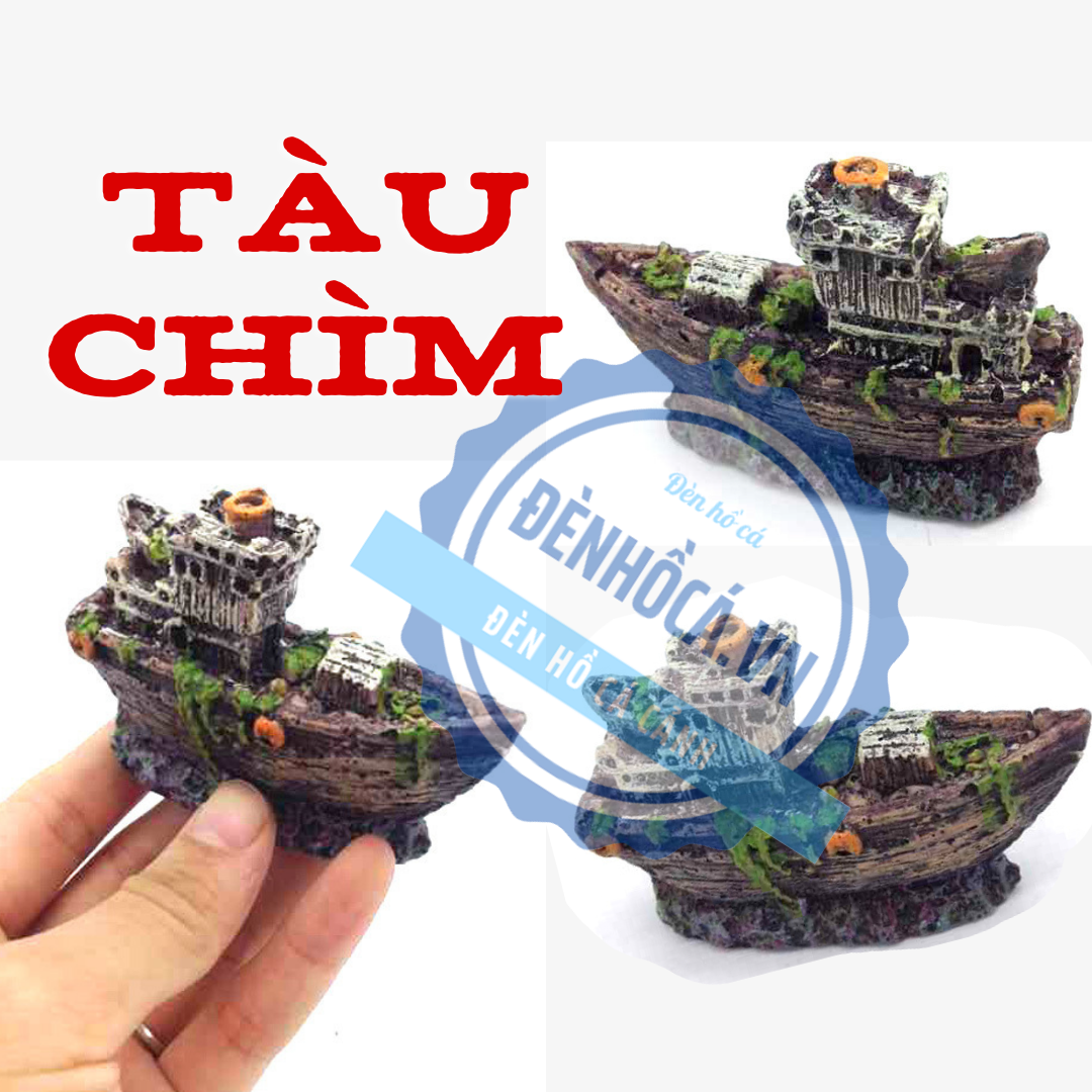 Phụ kiện tàu chìm trang trí hồ cá