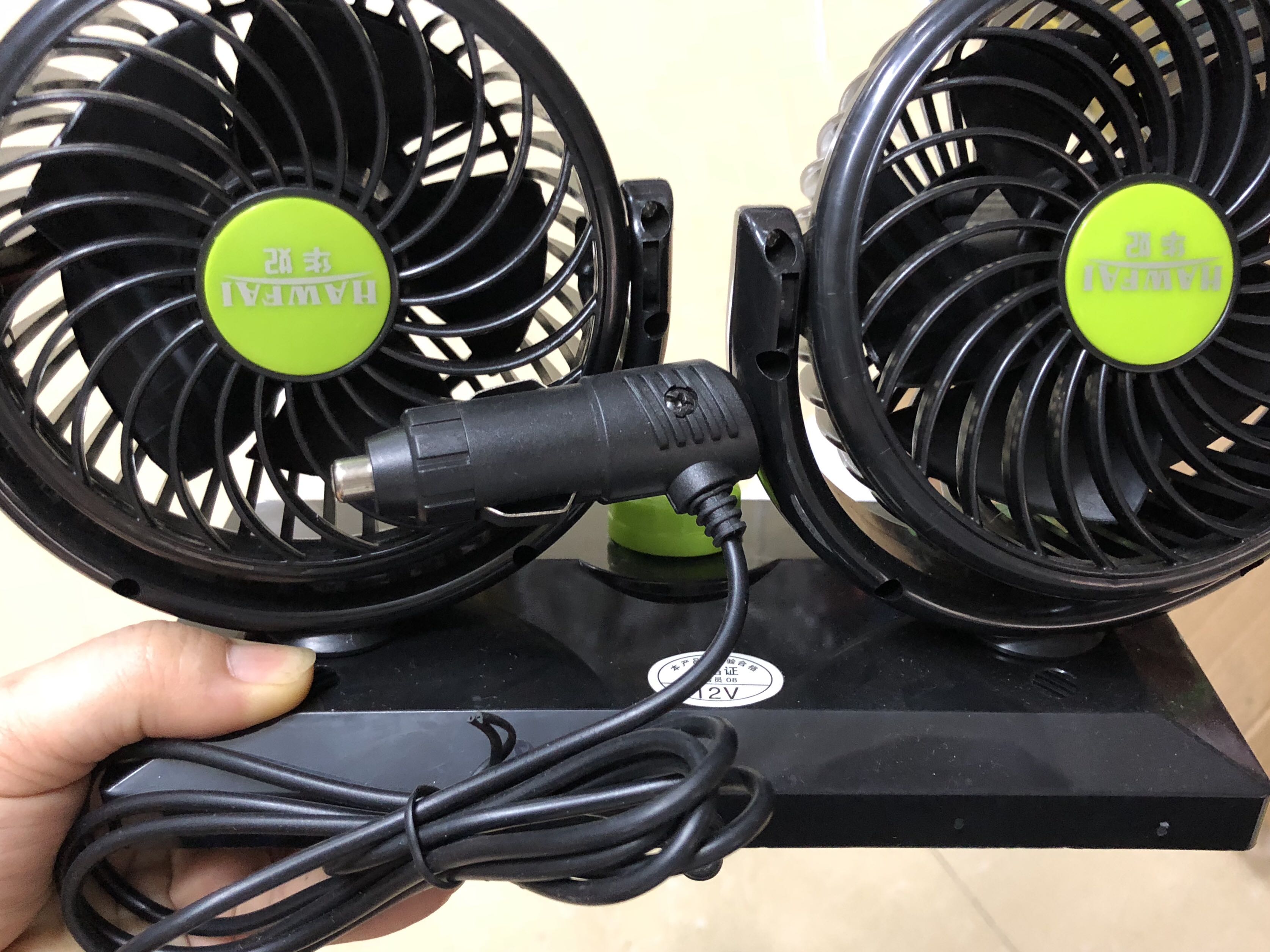 Quạt đôi 12v hoặc 24v  size nhỏ cho oto xe hơi - quatdoi12vhoac24vnho