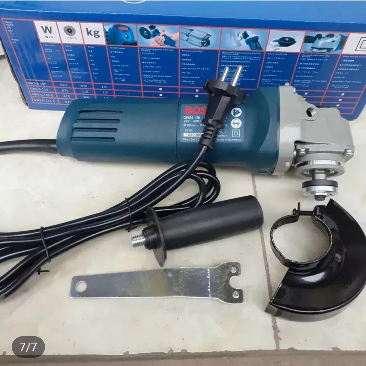 Máy mài góc máy cắt cầm tay gws 6-100 công suất 670w cam kết motor đồng nguyên tặng kèm đĩa cắt - máy mài máy cắt cầm tay