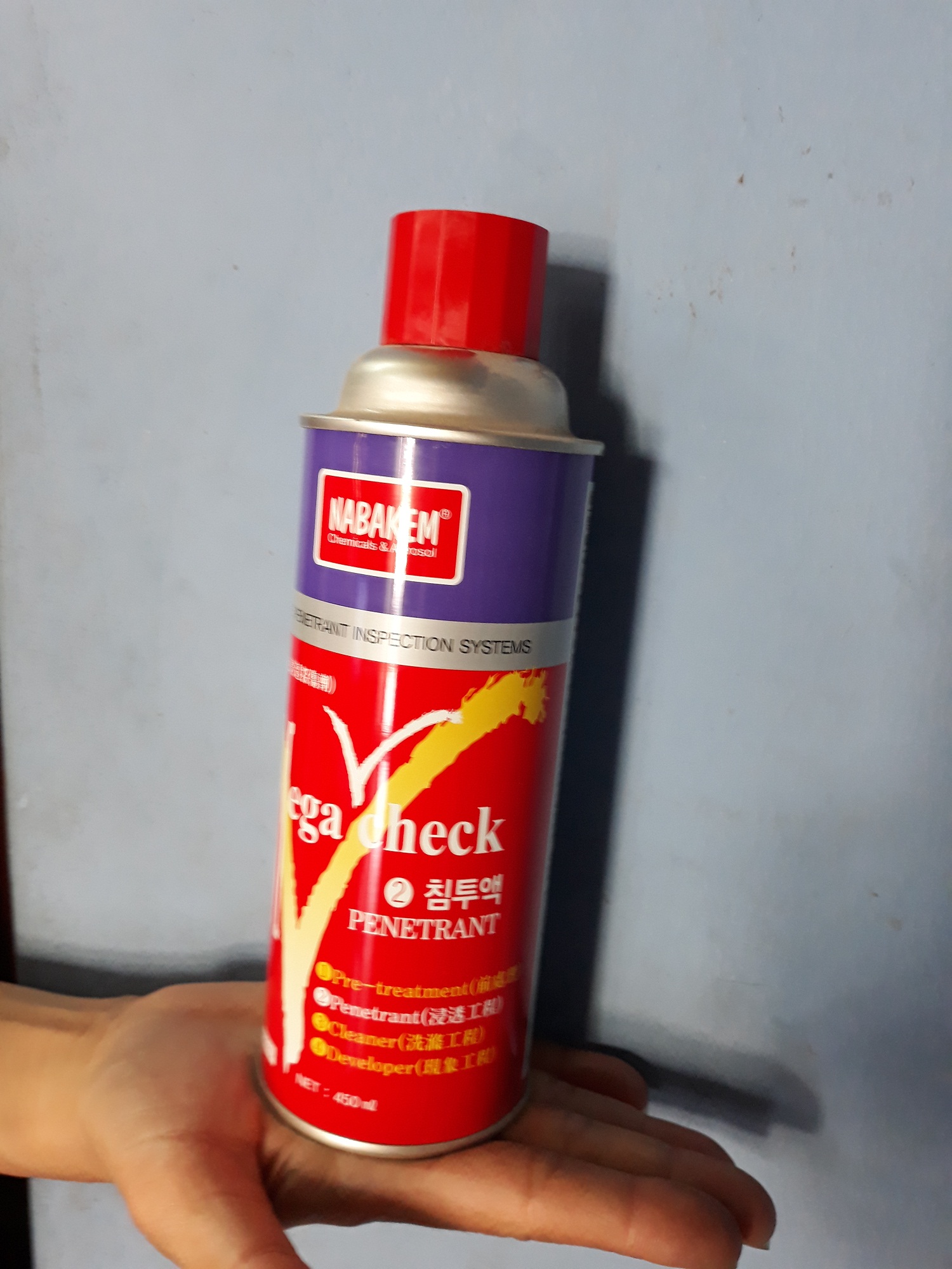 Dung dịch kiểm tra mối hàn megacheck penetrant số 2 Nabakem Hàn Quốc