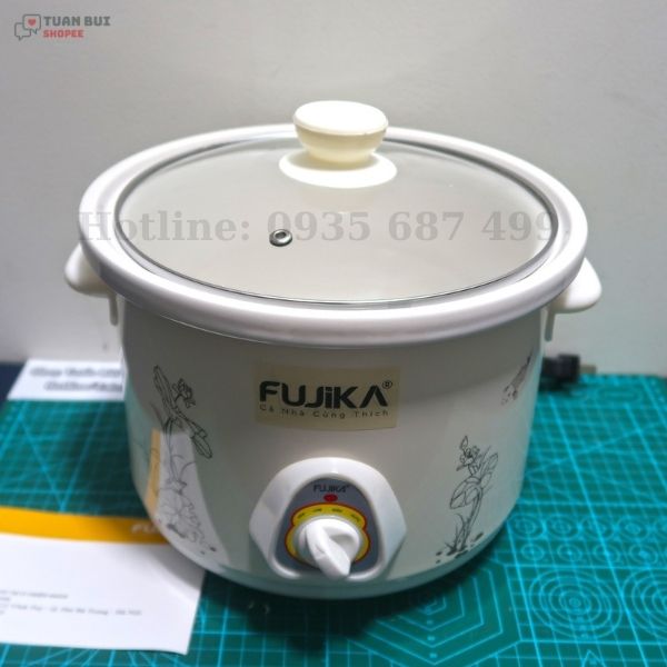 Nồi hầm cháo chậm cho bé FUJIKA FJ-KC2.5L dung tích 2.5L công suất 240W - Chính hãng BH 12 tháng