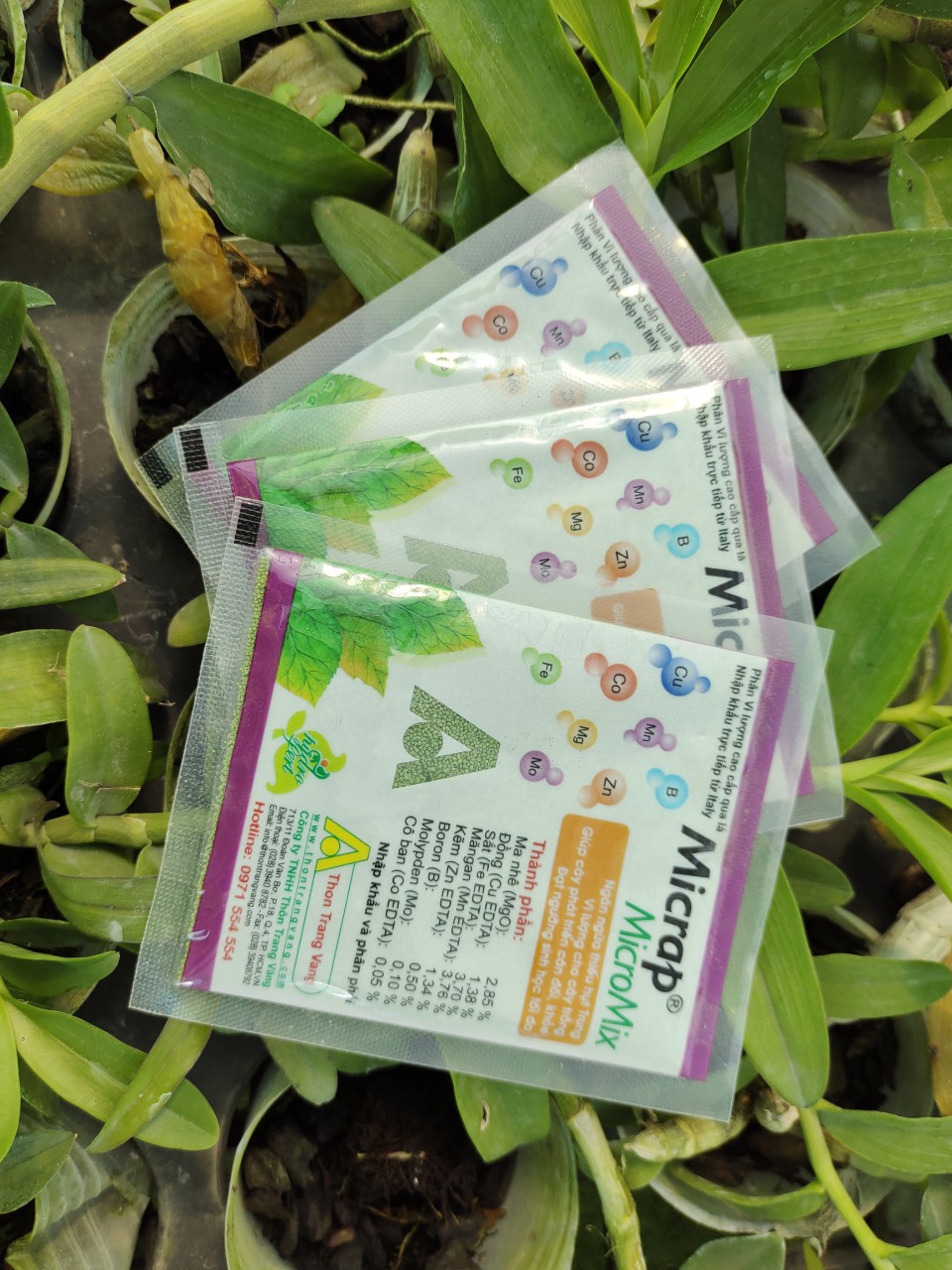 Phân bón trung - vi lượng bón lá hạt cốm - micrap micromix