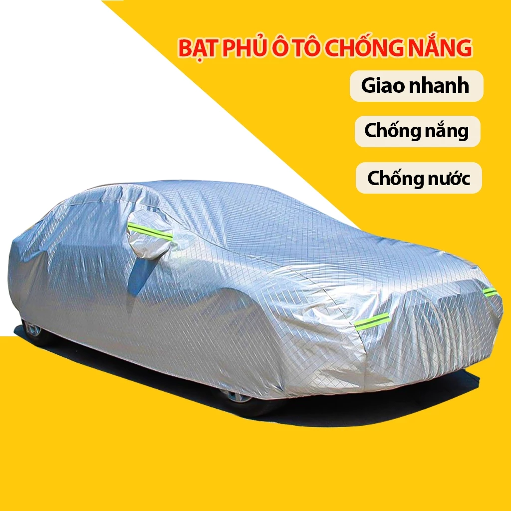  【FUCO Bạt phủ ô tô áo phủ trùm oto xe hơi 4,5,7 chỗ xe bán tải chống nước,nóng chống xước chống mưa bụi bẩn lá 