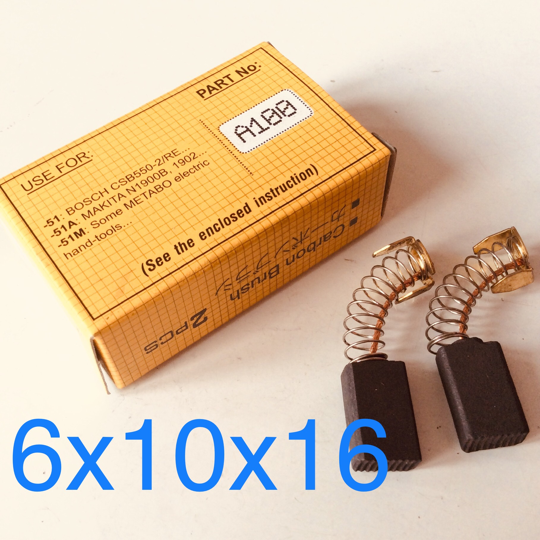 Chổi than carbon A100 dùng cho máy đục cầm tay 17mm