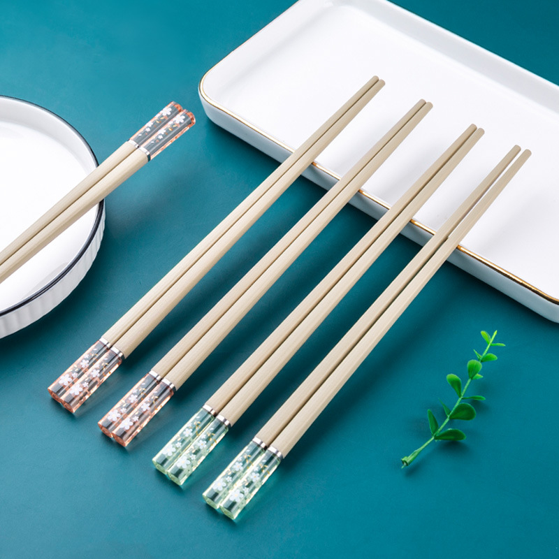 Đũa hợp kim kháng khuẩn, đũa chống trơn trượt hoa anh đào Sakura