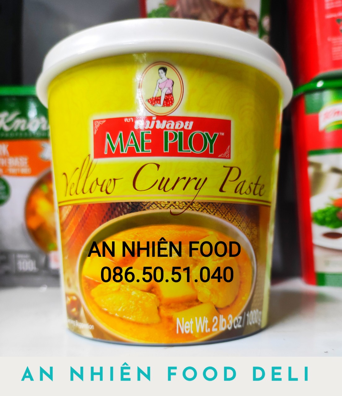 Gia vị nấu món cà ri thái lan curry vàng hộp 1kg