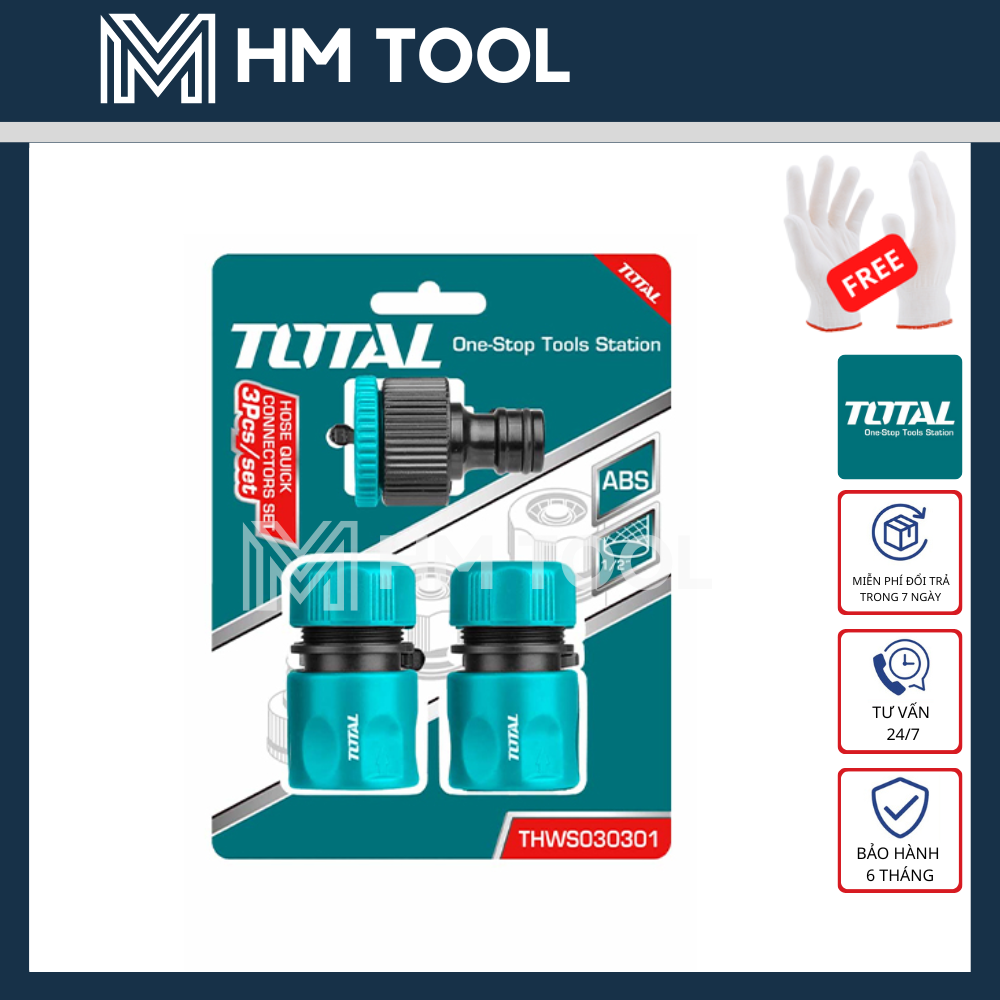 Bộ 3 khớp nối máy xịt rửa total - thws030301