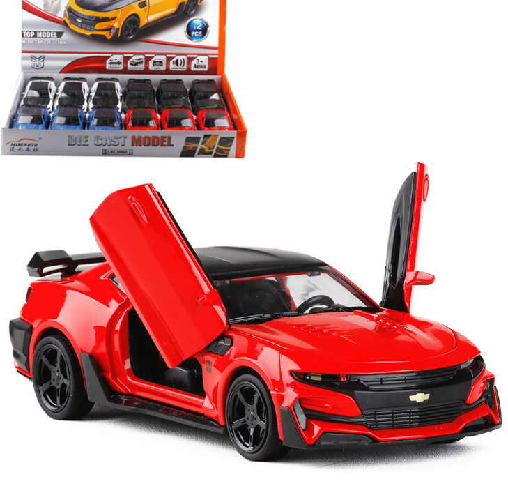 Xe mô hình ô tô Chevrolet Camaro tỉ lệ 1:32 bằng kim loại xe ô tô đồ chơi trẻ em xe có âm thanh và đèn