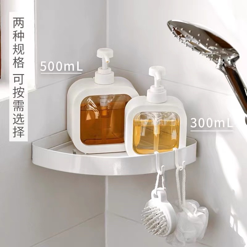 Combo 2 Bình Nhựa Đựng Xà Phòng Sữa Tắm Dung Tíh 500Ml Và 300Ml