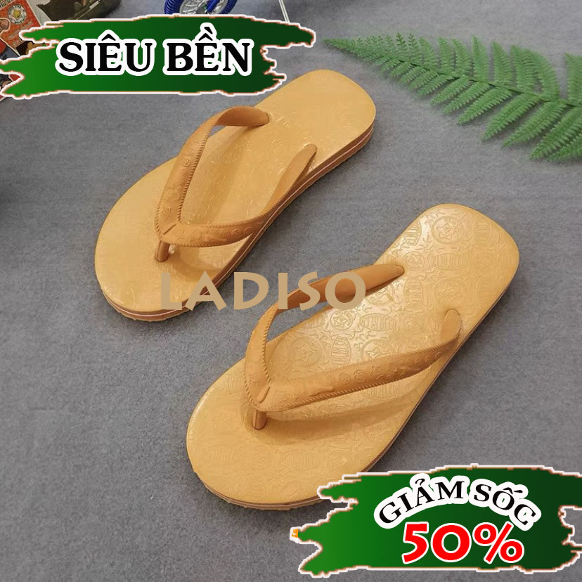 Dép lào Thái loại 1 LADISO màu vàng huyền thoại Siêu Bền có bảo hành DN08