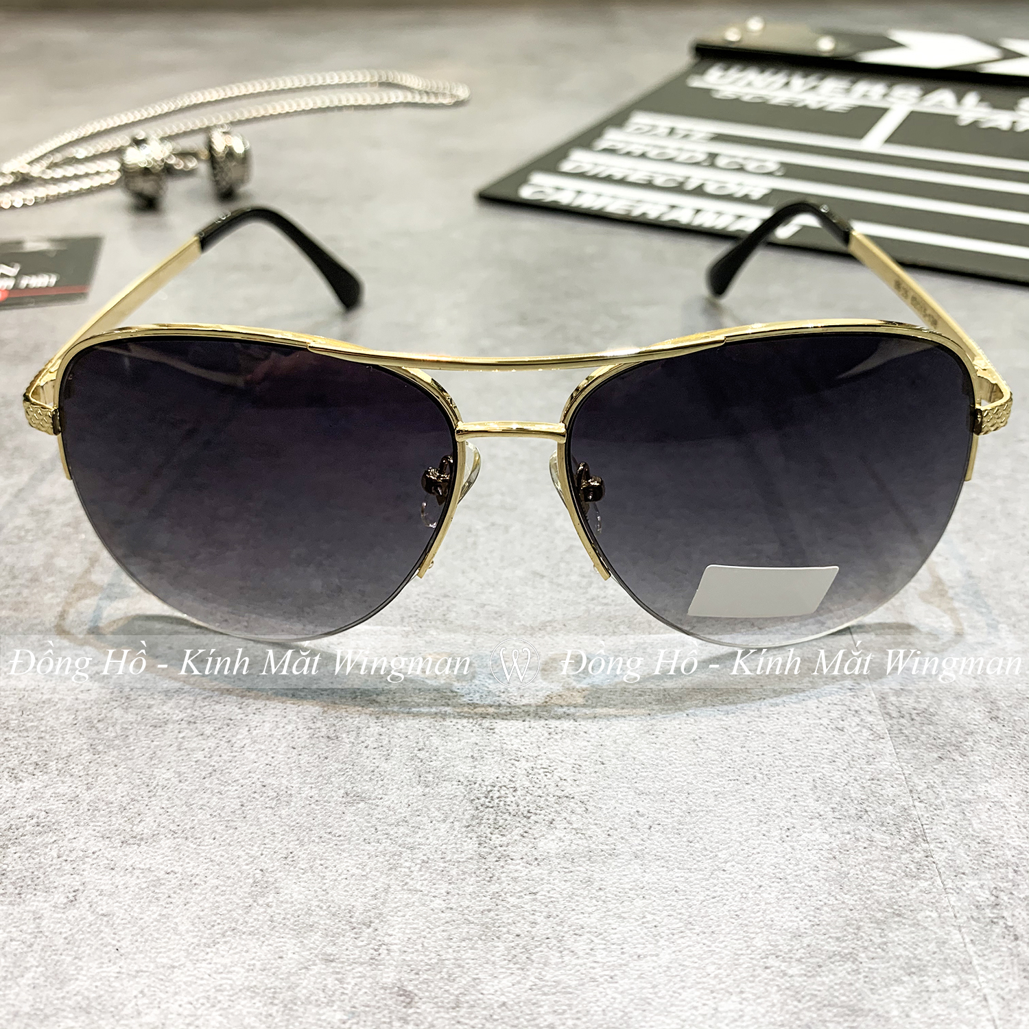 Kính mát nam cao cấp L1268 tròng kính polarized chống tia cực tím, chống xước, chống vỡ giảm mỏi mắt thiết kế thời trang