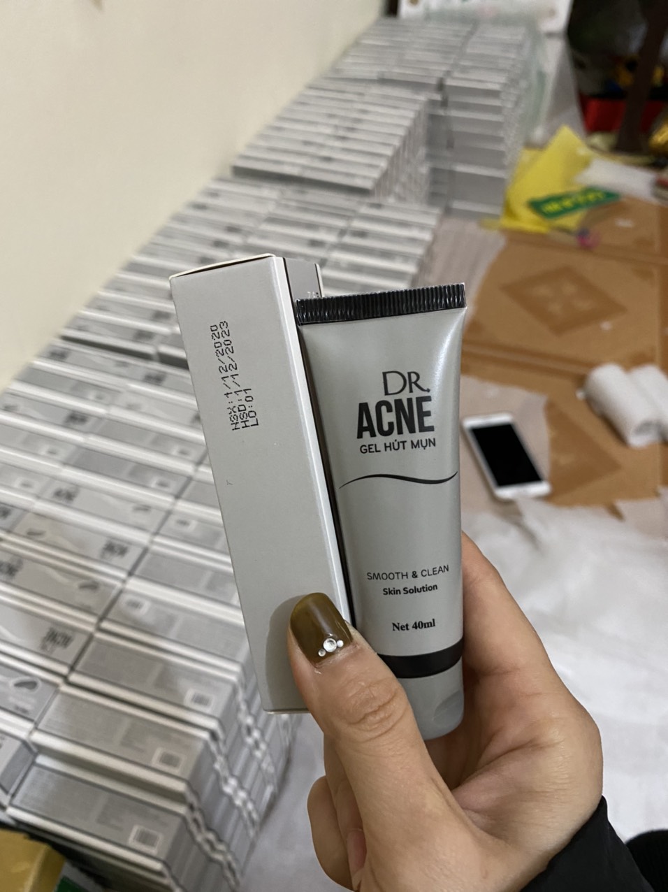Gel lột Mụn cám, mụn đầu đen DR ACNE