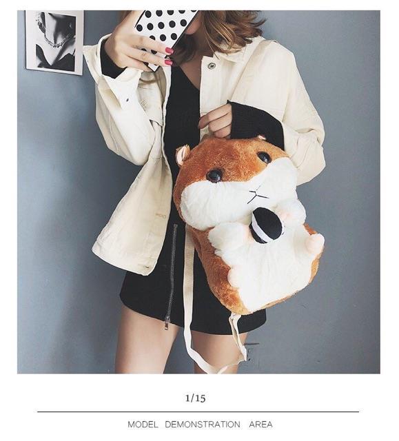 ┅✶ Balo thú bông hình con sóc chuột Hamter siêu xinh