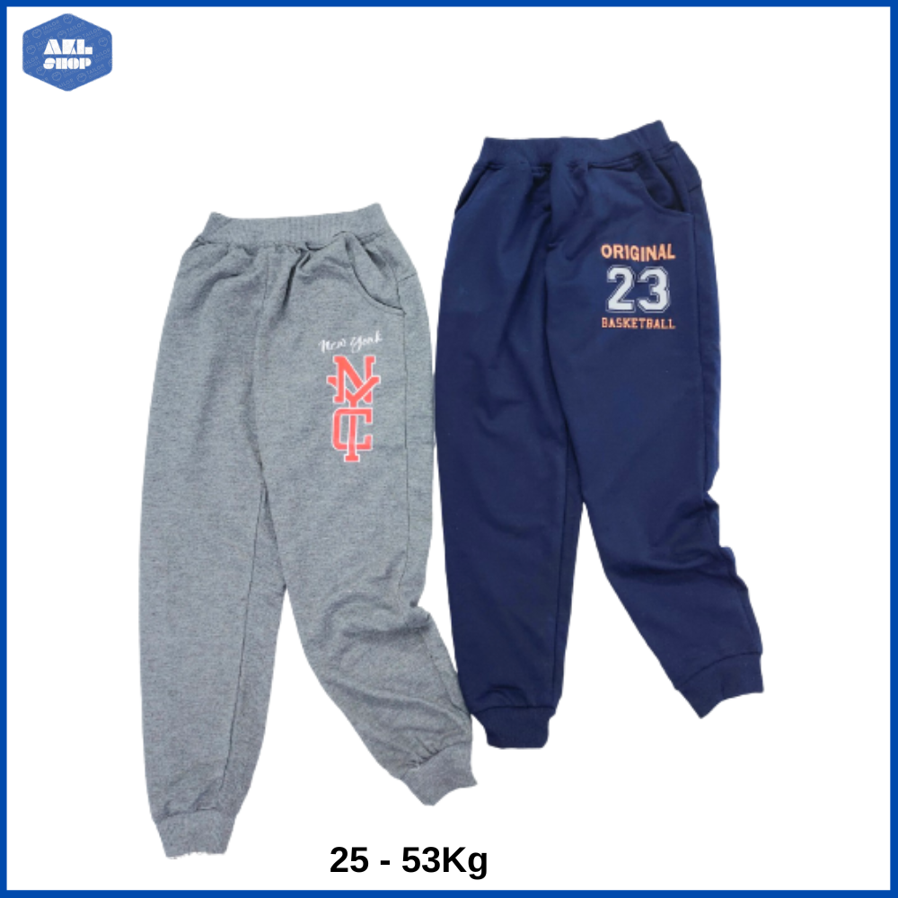 Quần dài bé trai size đại 25Kg - 52kg, quần nỉ cho bé trai 5 đến 14 tuổi phong cách thể thao