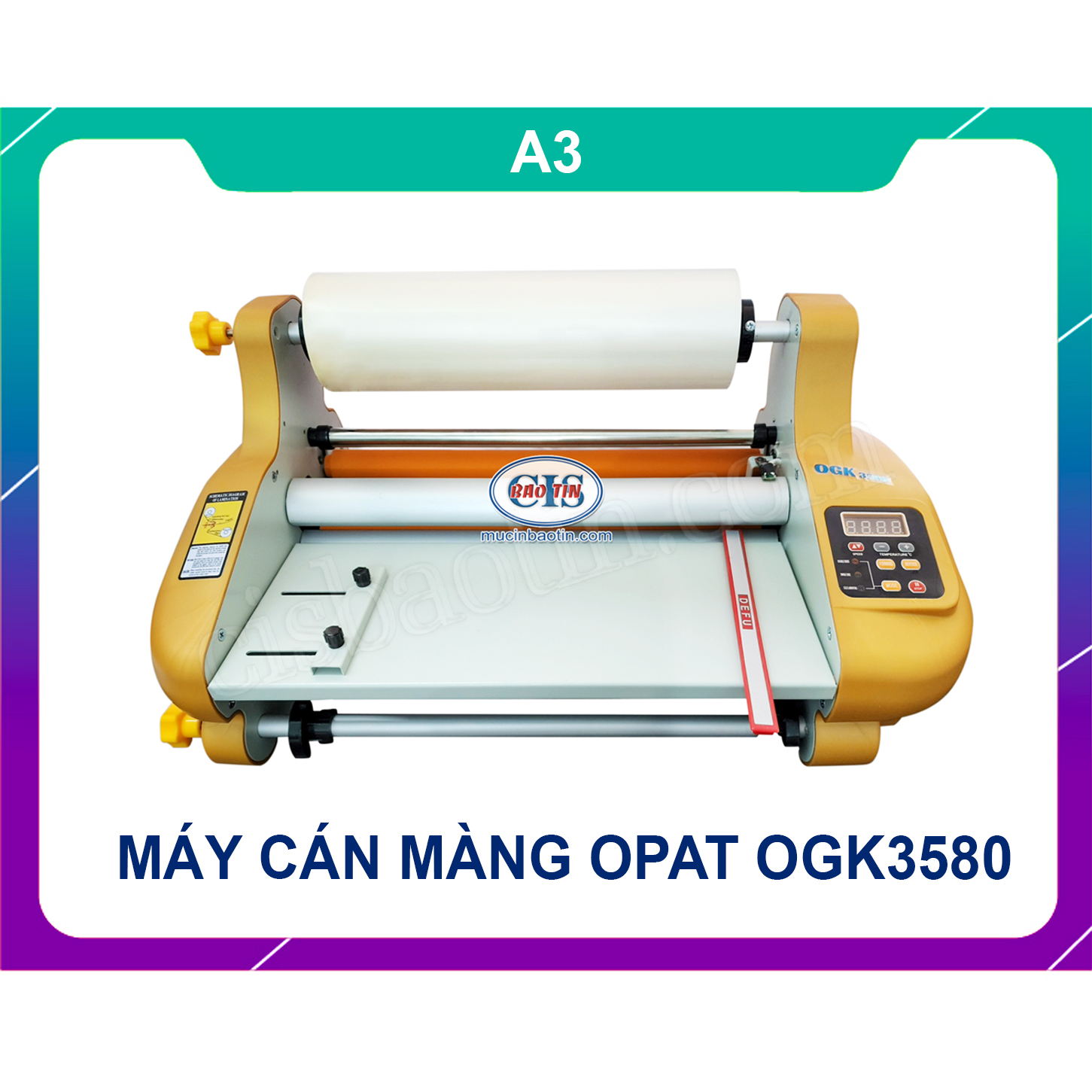 Máy cán màng opat khổ a3 ogk3580