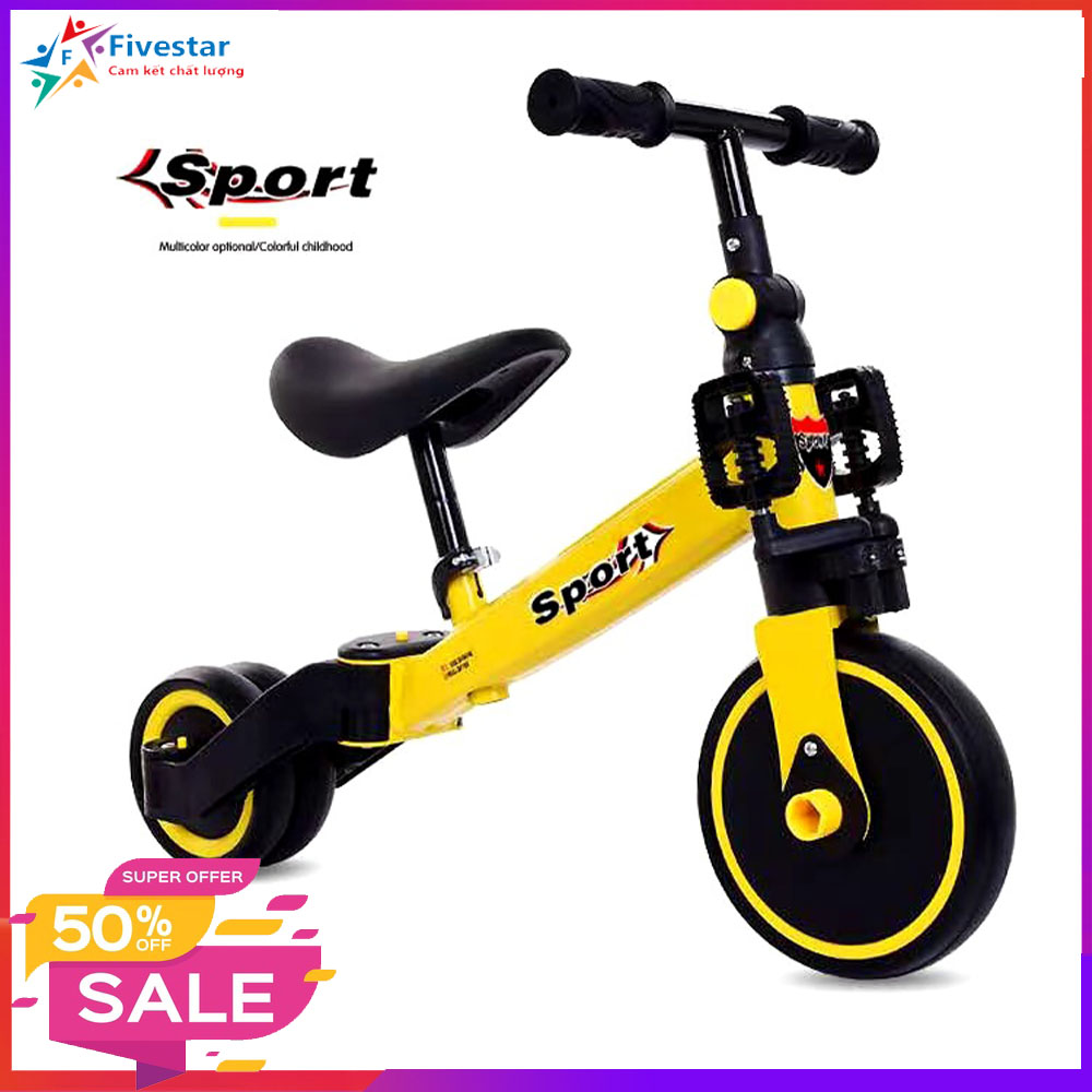 Xe chòi chân 3 in 1, Xe đạp cân bằng, giúp cho bé khả năng vận động rèn luyện sức khỏe trong giai đoạn phát triển