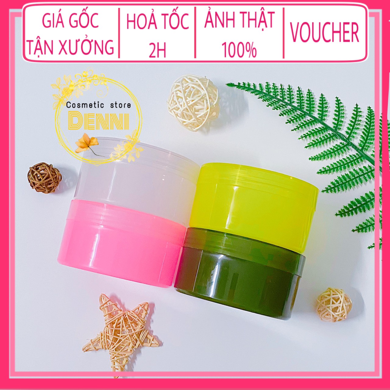 Hủ đựng kem 300g nhiều màu