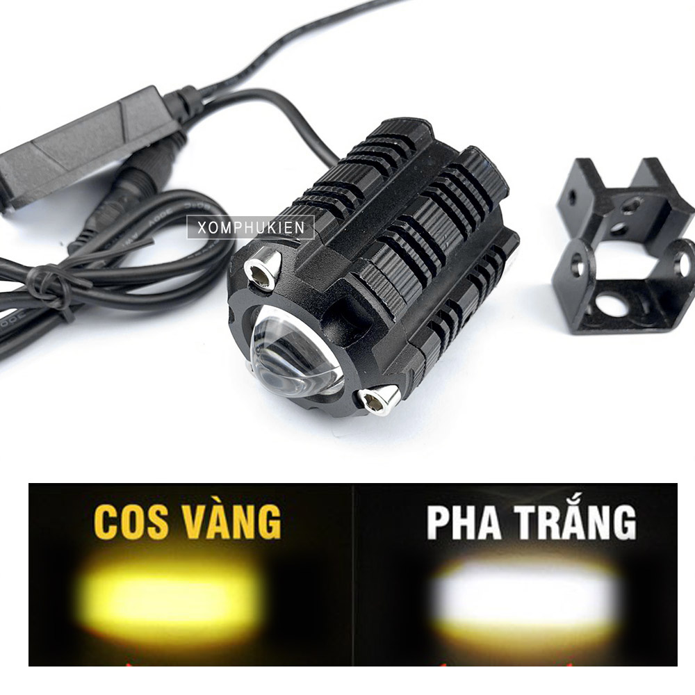 [HCM]Đèn Bi Cầu M30 Có 2 Chế Độ Vàng Và Trắng  Giá 1 Chiếc [ Tặng Công Tắc Cos Pha ]