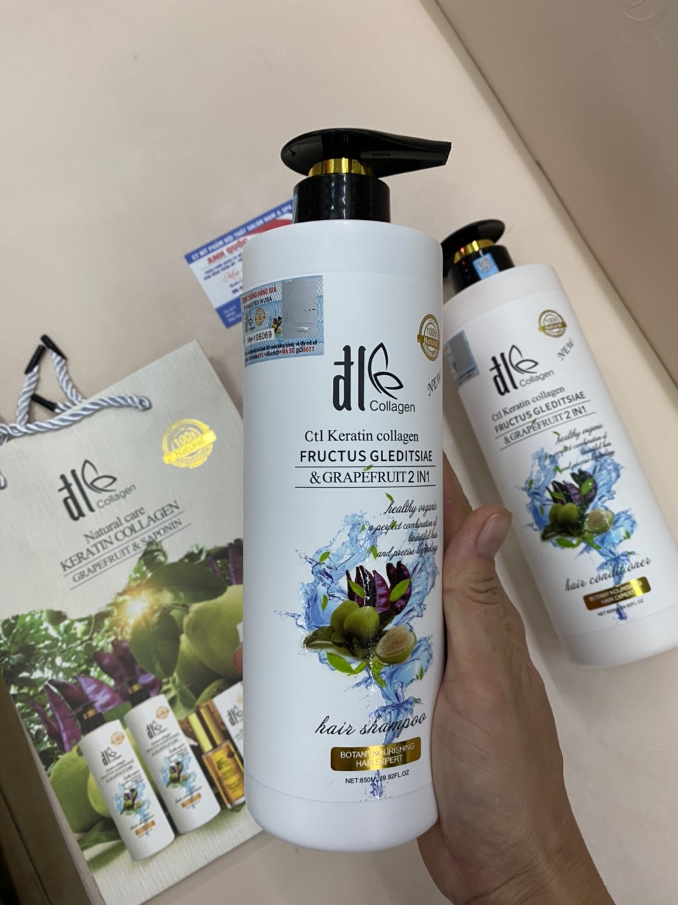 Dầu gội kích thích mọc tóc đl collagen