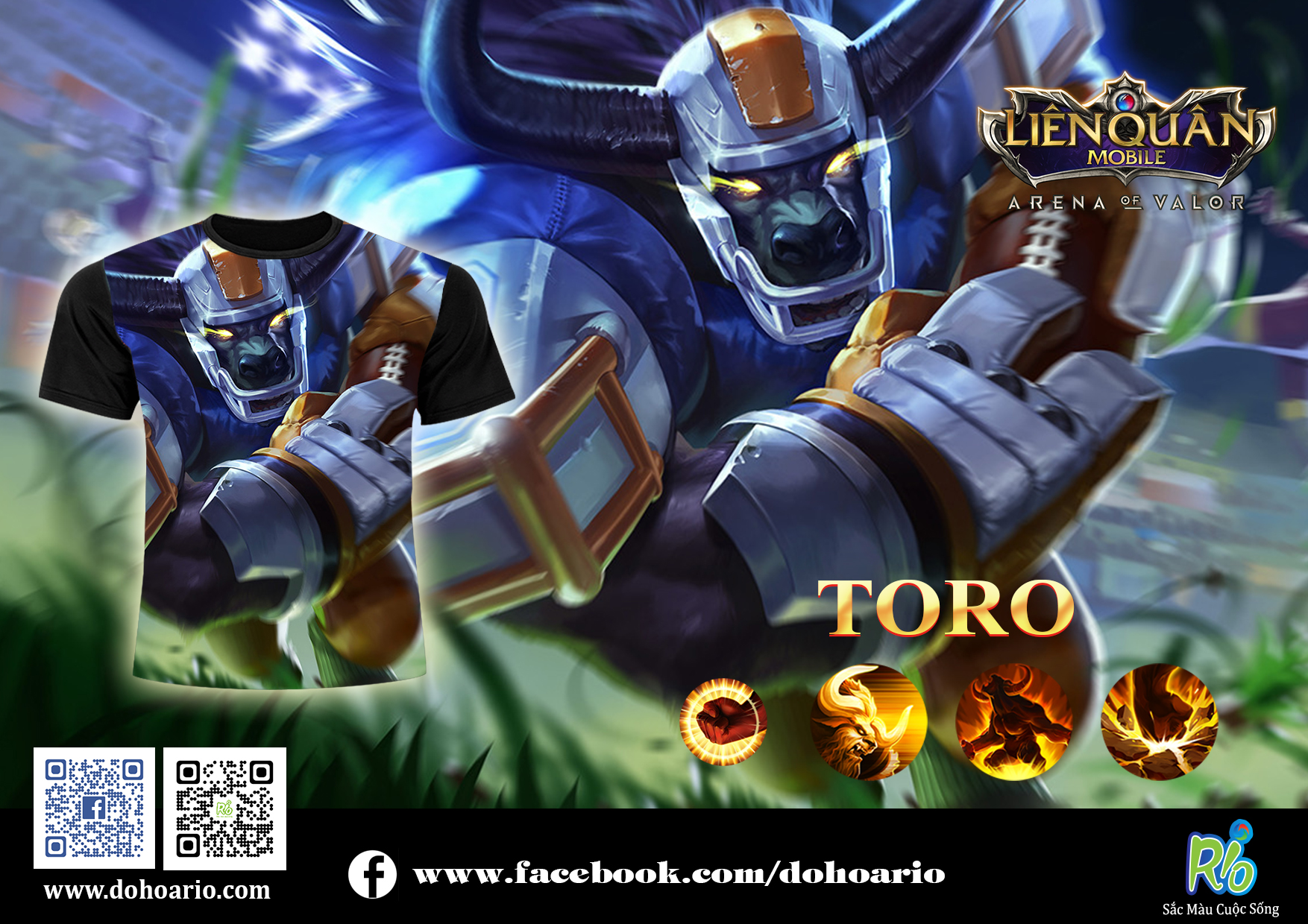 Áo thun liên quân Rio - Toro