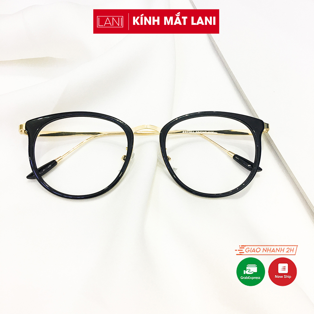 Gọng kính cận kim loại dáng bầu Lani 9225 - Nhận lắp mắt kính theo yêu cầu