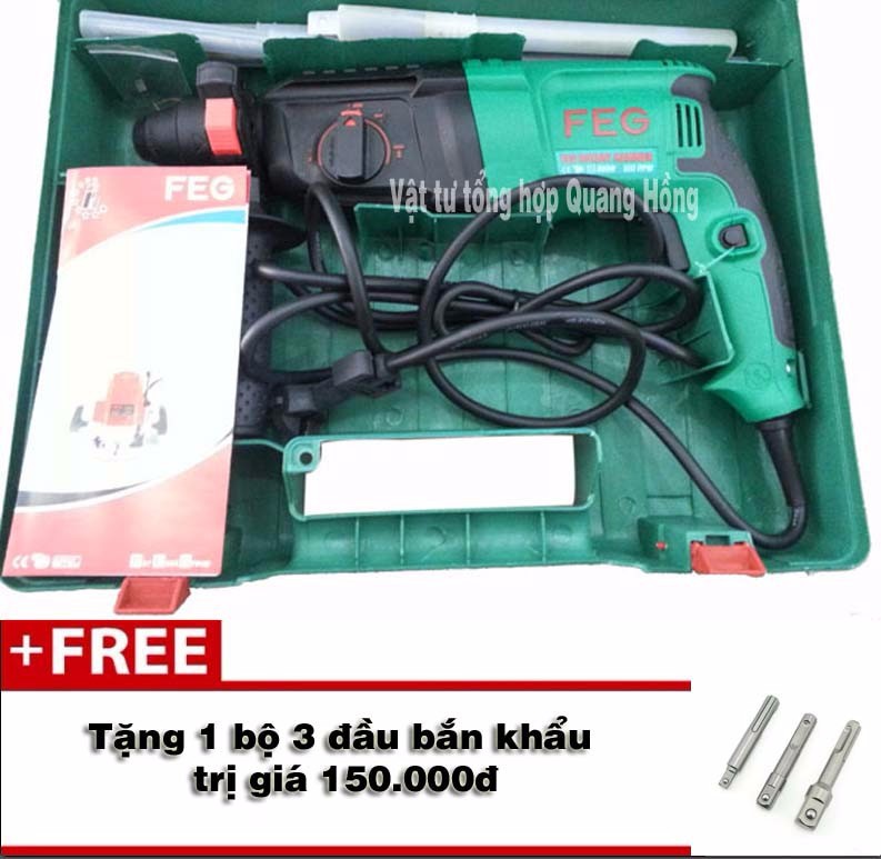 Máy khoan bê tông khoan tường FEG 2601SRE  - Tặng 1 bộ đầu vặn khẩu