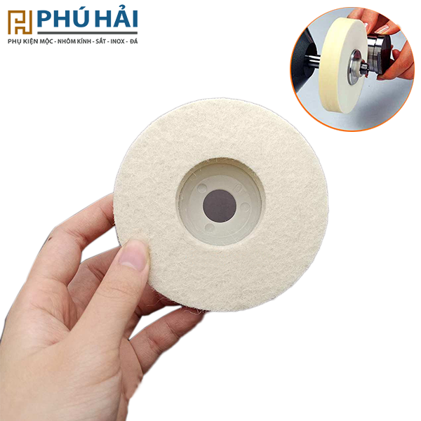 Nỉ đánh bóng trắng - xám