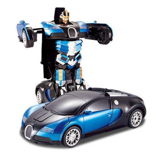 Đồ chơi ô tô biến hình thành Robot dùng pin, phát nhạc