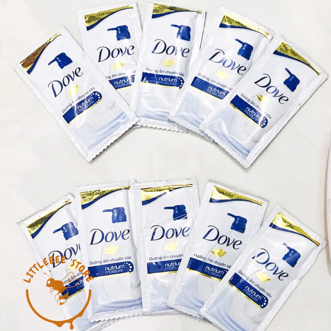 50 gói Sữa tắm dưỡng thể Dove dưỡng ẩm chuyên sâu