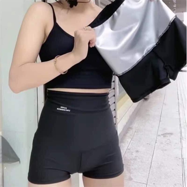 Quần giảm mỡ bụng gen nịt bụng dáng đùi lửng lót bạc sinh nhiệt đổ mồ hôi tan mỡ bụng giảm eo hiệu quả hơn khi tập Gym và thể thao - quần giảm mỡ bụng