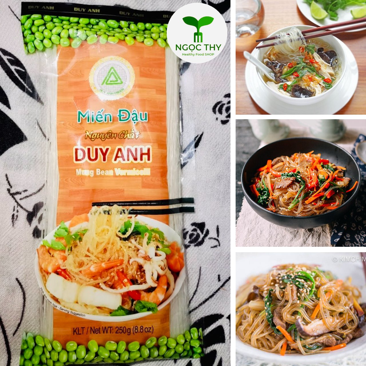 Miến đậu xanh/Hà Lan nguyên chất Duy Anh Foods gói 250gr