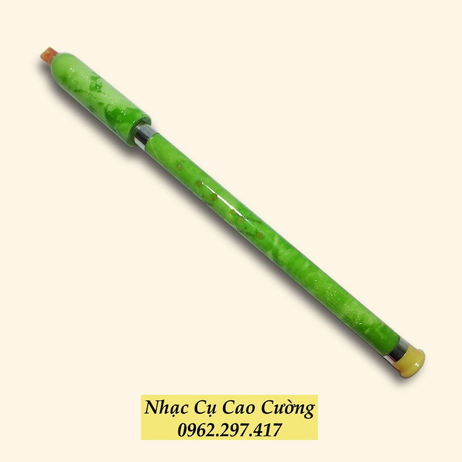 Sáo Mèo Dọc Giả Ngọc (Xanh) Cao Cấp Nhạc Cụ Cao Cường