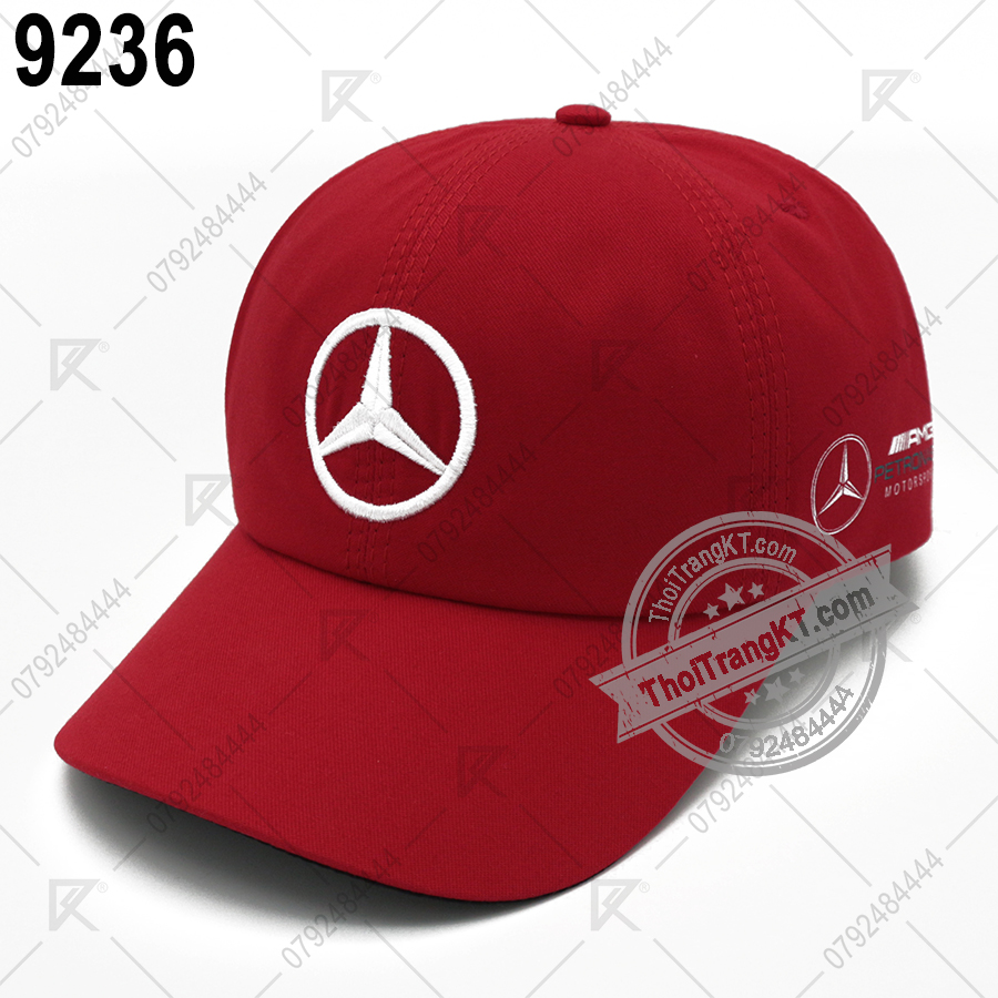 NÓN XE MERCEDES [ Đỏ + Trắng + Đen ]