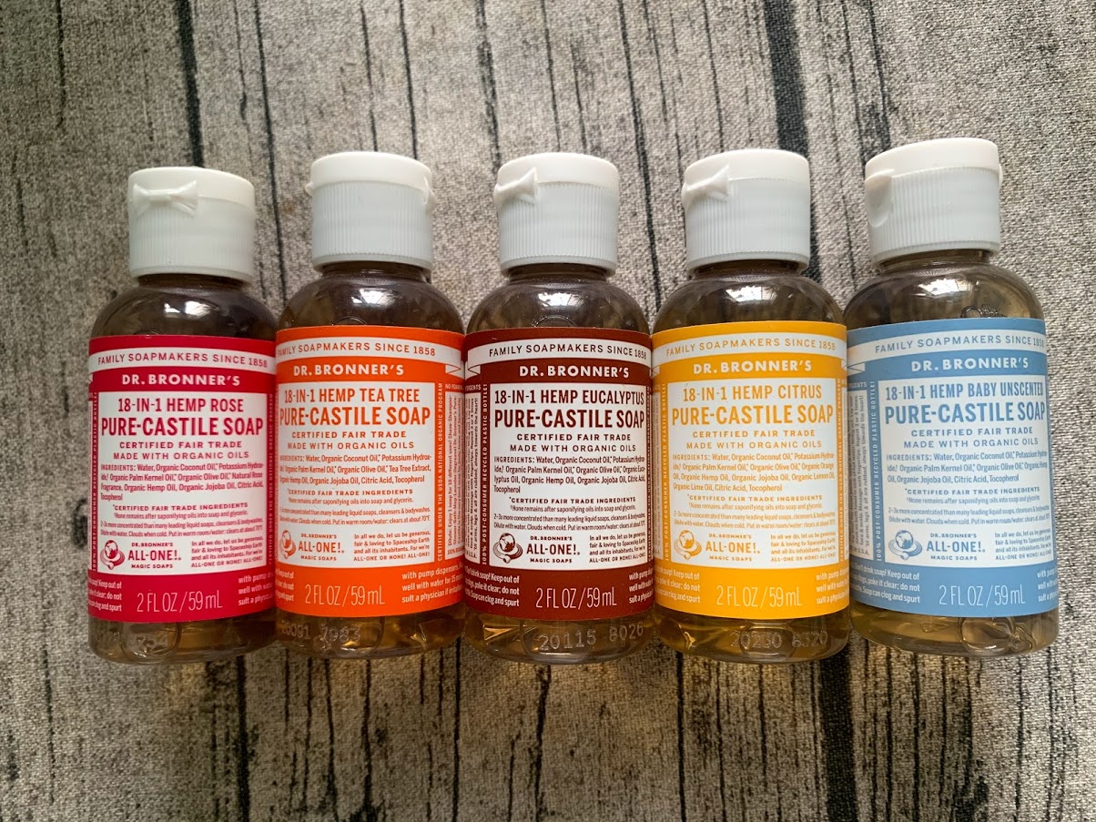 XÀ PHÒNG CASTILE ĐA NĂNG DR BRONNER'S 18 IN 1 (PURE CASTILE SOAP) - 59ML