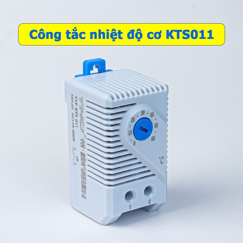 Công Tắc Nhiệt Độ Cơ KTS011 Tự động điều khiển quạt, tủ điện, tủ điều khiển