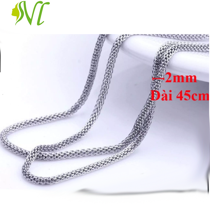 Dây chuyền inox không đen dị ứng sài nước tốt