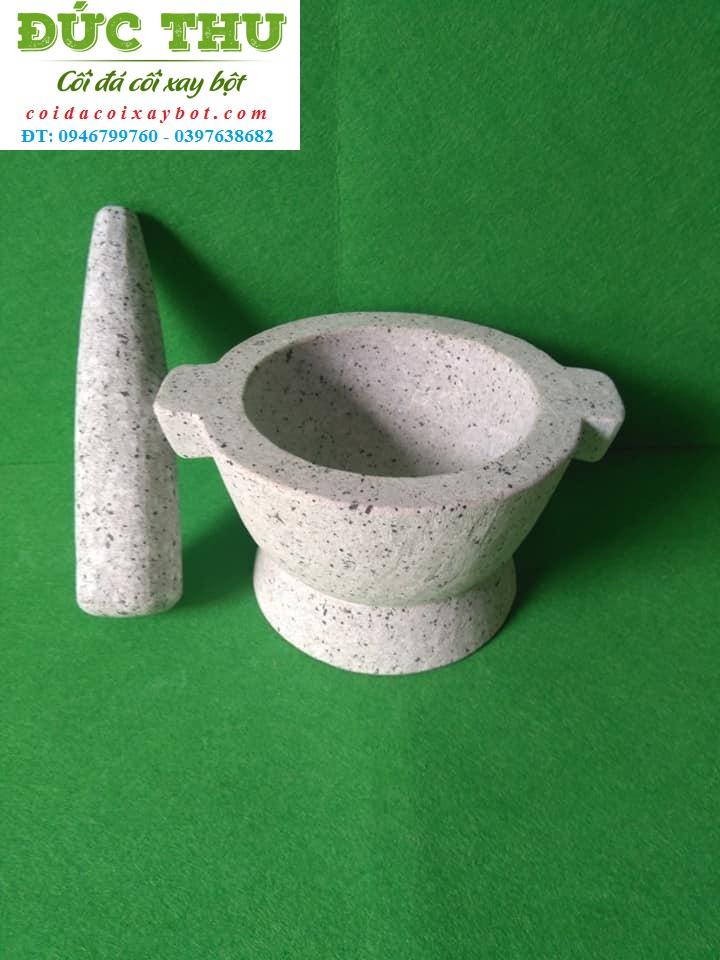 Cối đá giã cua, gia vị, giã muối, tiêu, tỏi, ớt... đường kính 18cm