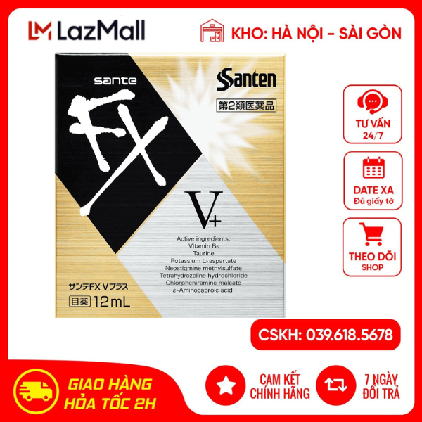 Nước nhỏ mắt Sante FX V plus 12ml hàng chính hãng Nhật Bản