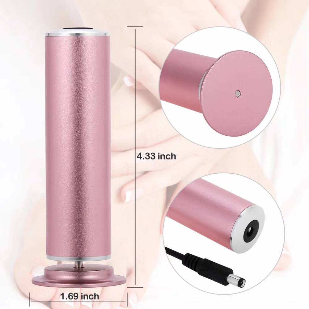 Máy trà gót chân tự động, tẩy tế bào chết gót chân kèm hộp 50 miếng trà nhám