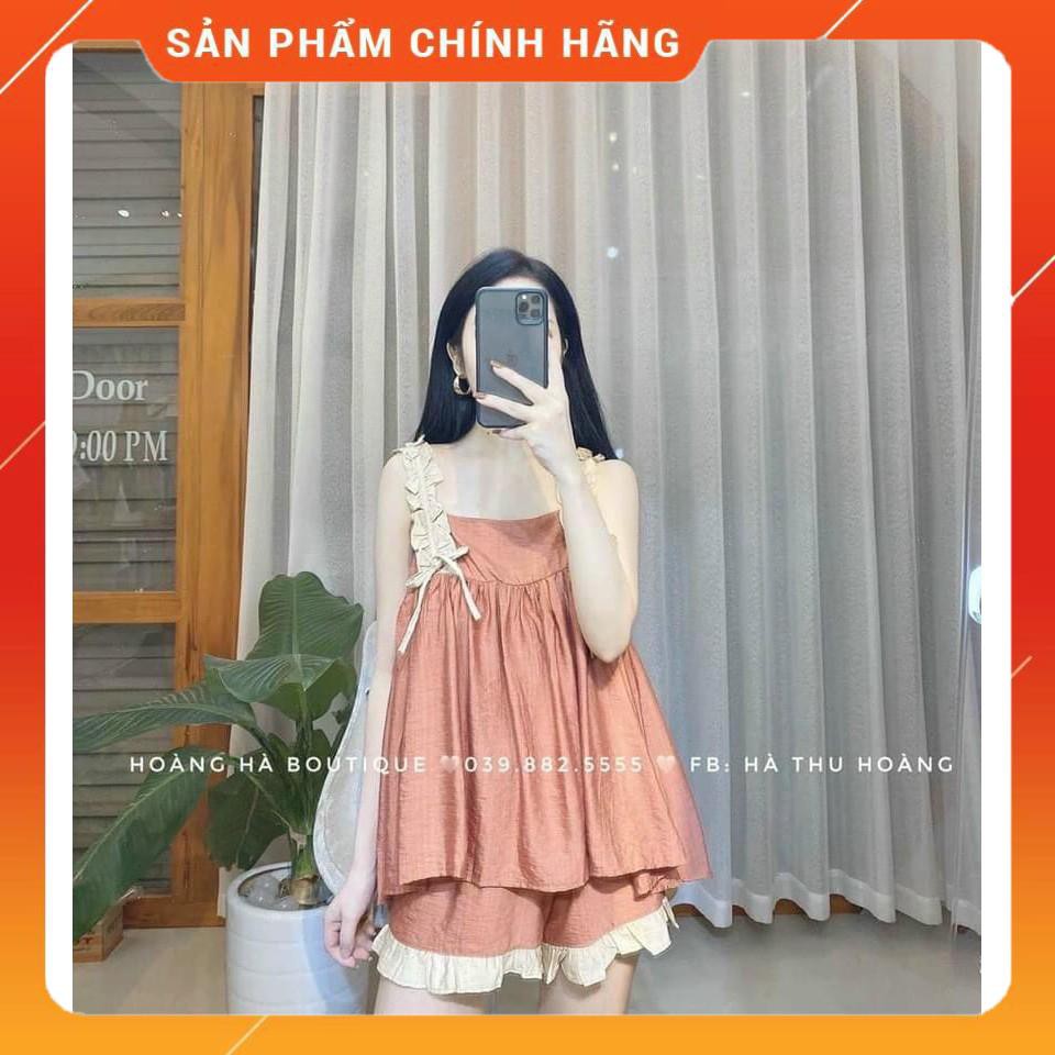 Bộ bầu mùa hè chất đũi siêu mềm mát freesize từ 45-70kg