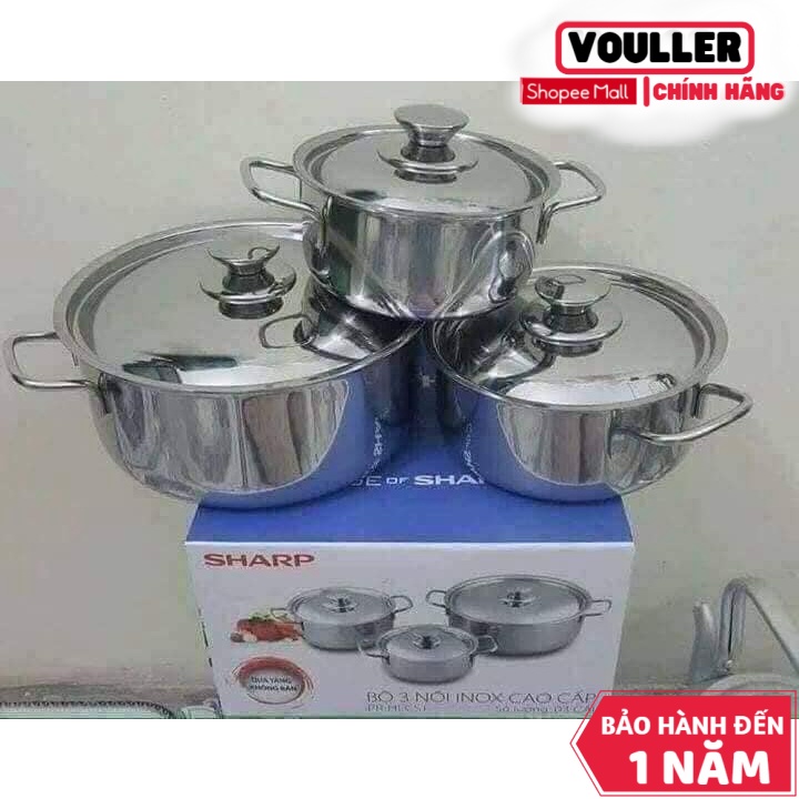 [mã bminc50 giảm đến 50k đơn 99k] [mã bminc50 giảm 10% đơn 99k] bộ nồi shap vouller