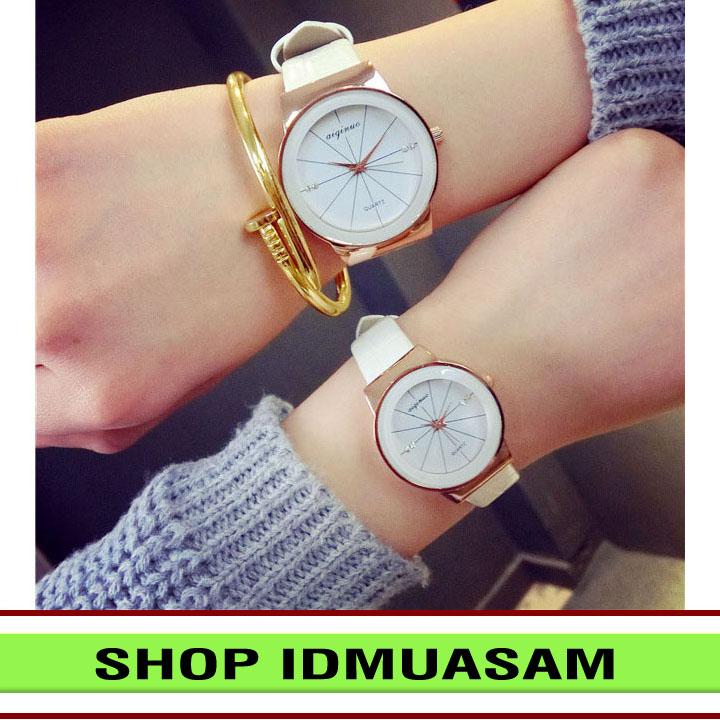 Đồng hồ nam nữ dây da thời trang jis idmuasam 6431
