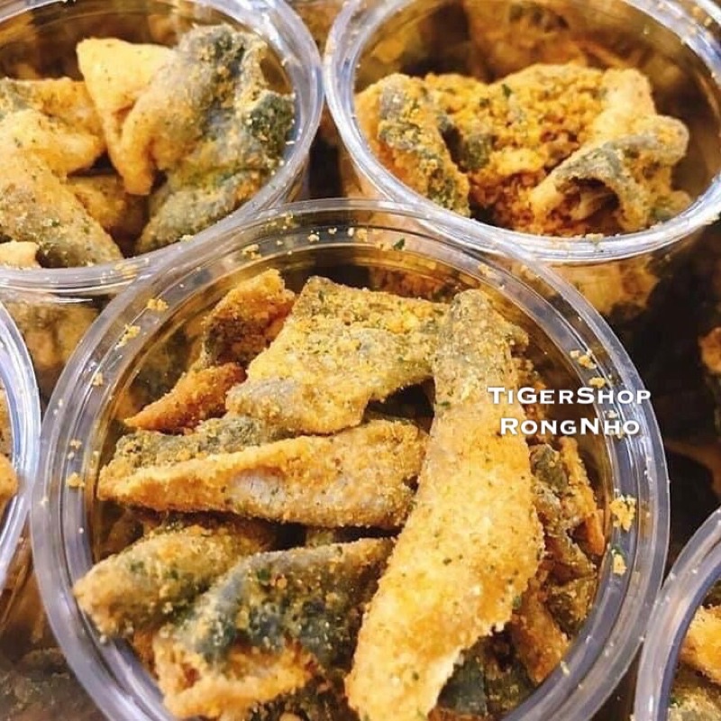 Da cá sấy trứng muối pet 250g