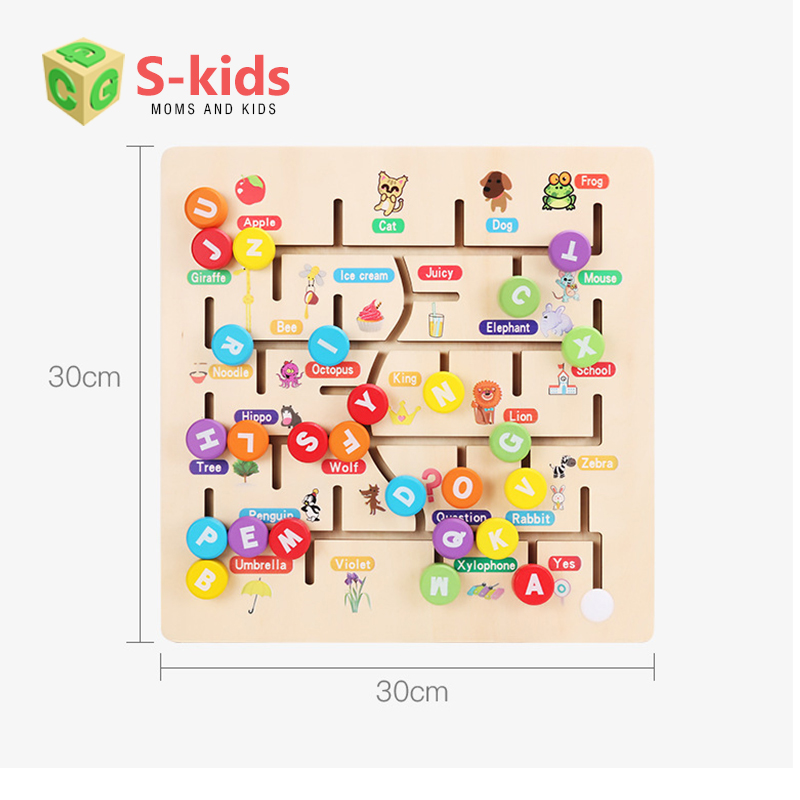 Đồ Chơi Trẻ Em S-kids Bảng tìm đường chữ và số cho bé vừa học vừa chơi hiệu quả