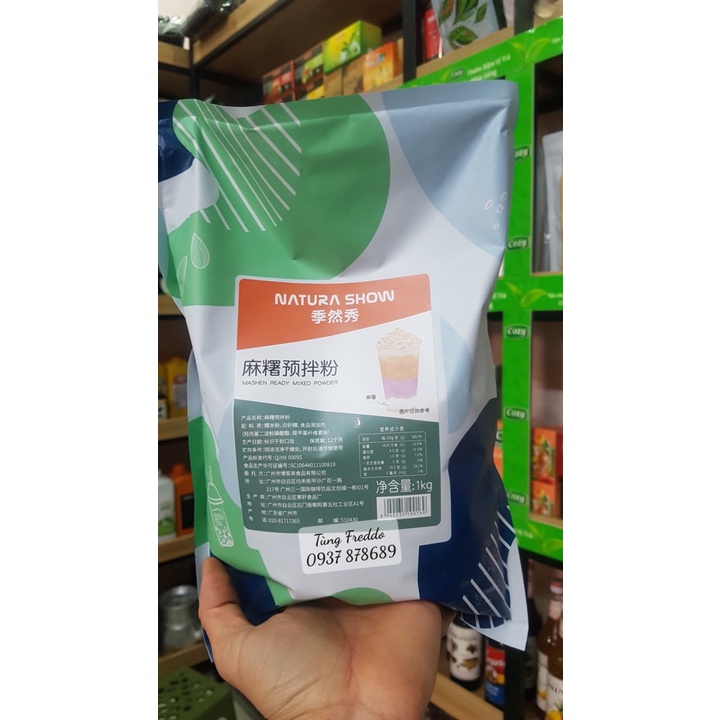 Bột mochi dẻo túi 1kg - topping làm trà sữa mochi dẻo kéo dài cực hot